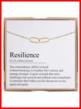 Gold Plated Interlocking Link Charm Bracelet Adjustable Gift for Her